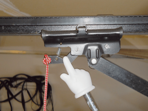 how to manually open a garage door