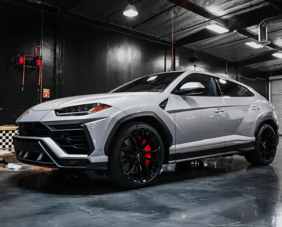 Vehicle parked in the garage