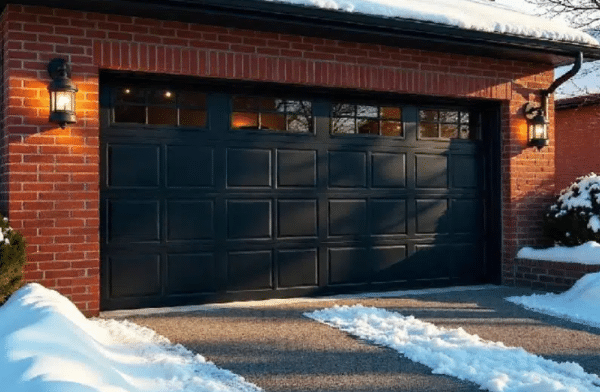 Black Garage Door