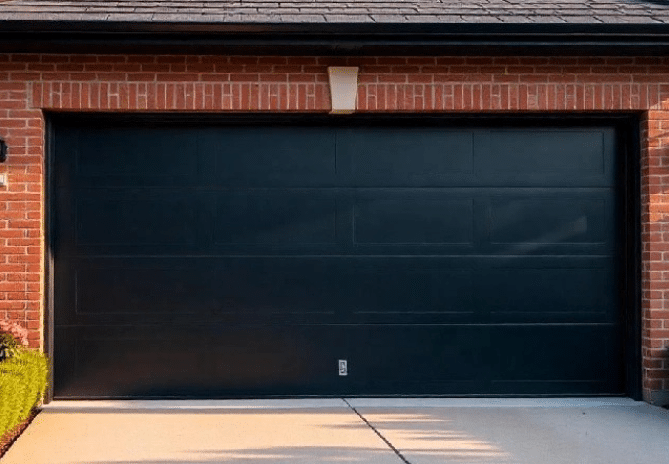 Black Garage Door